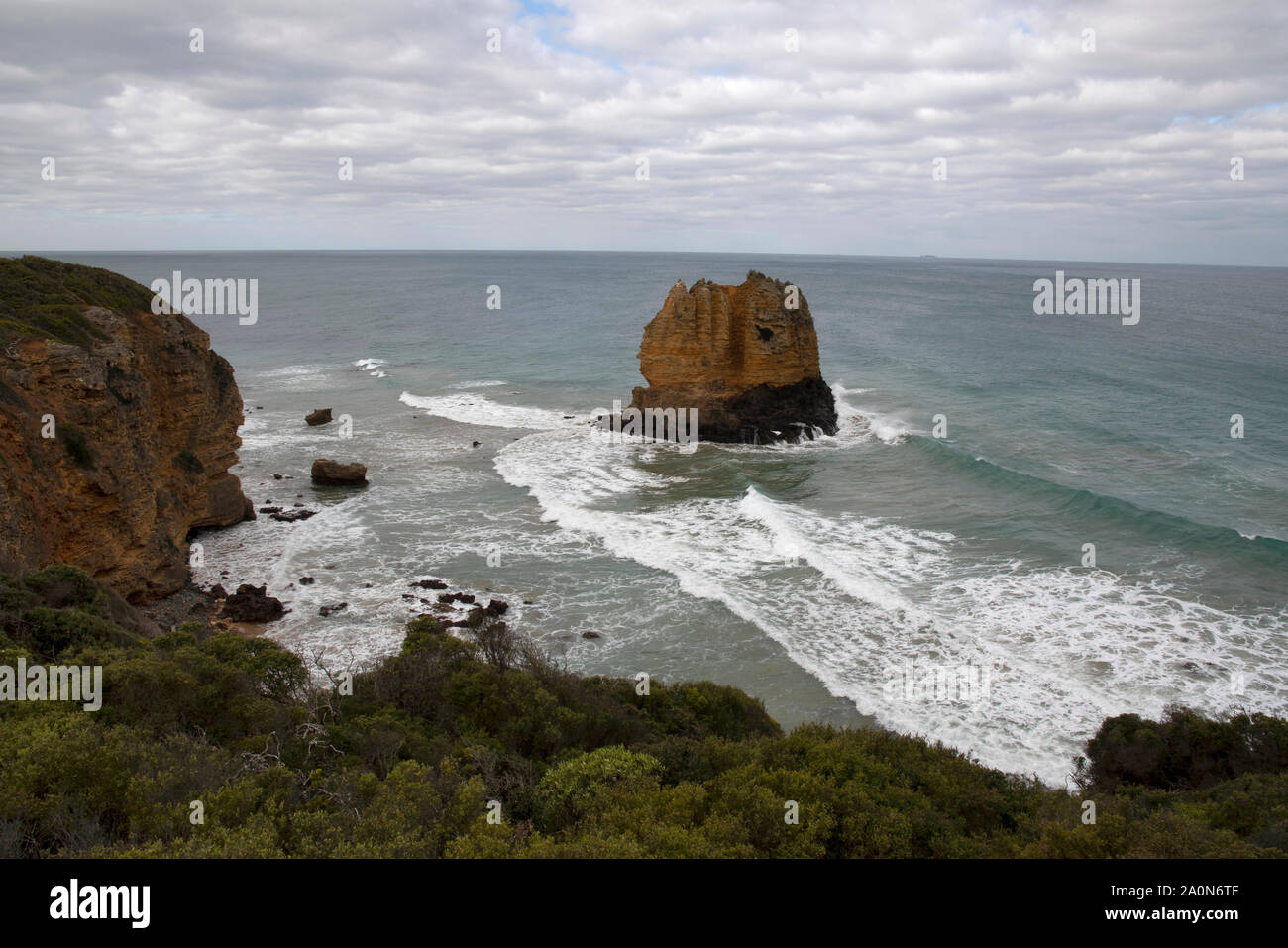 Seascapes along Great Ocean Road at Victoria, Australia Stock Photo