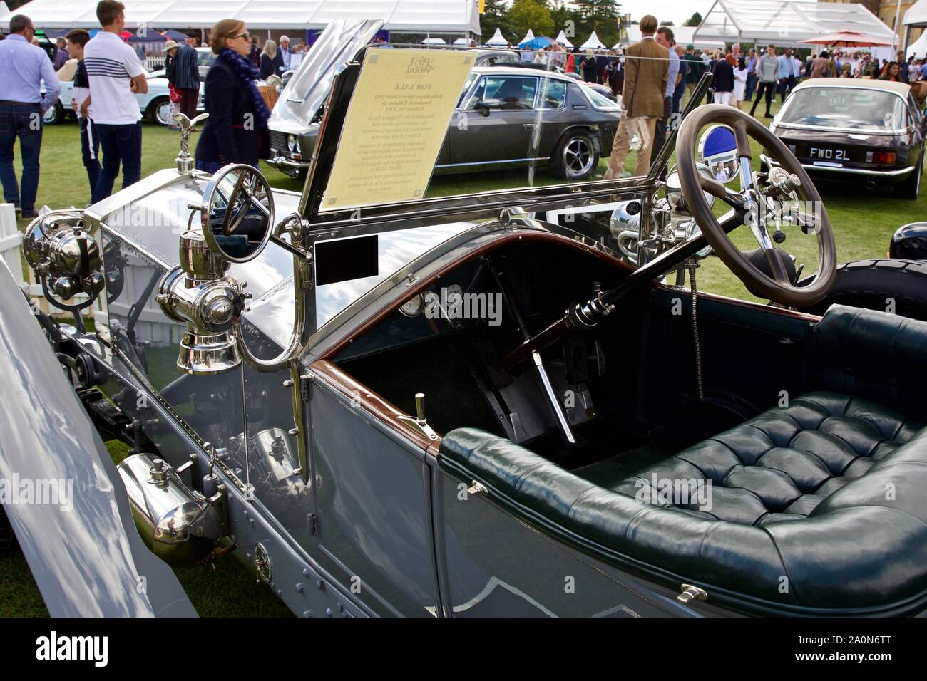1911 Rolls-Royce Silver Ghost ‘1701’ on show at the 2019 Salon Privé at Blenheim Palace, Oxfordshire Stock Photo