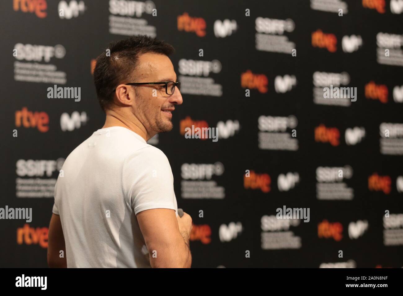 San Sebastian, Spain. 21st Sep, 2019. San Sebastian, Spain, 21/09/2019.- "While the war lasts" (Mientras dure la guerra) Spanish film of the official section in San Sebastián International Film Festival 67 editionPhotocall "While the war lasts" directed by Alejandro Amenabar. Credit: Juan Carlos Rojas/Picture Alliance. | usage worldwide/dpa/Alamy Live News Stock Photo