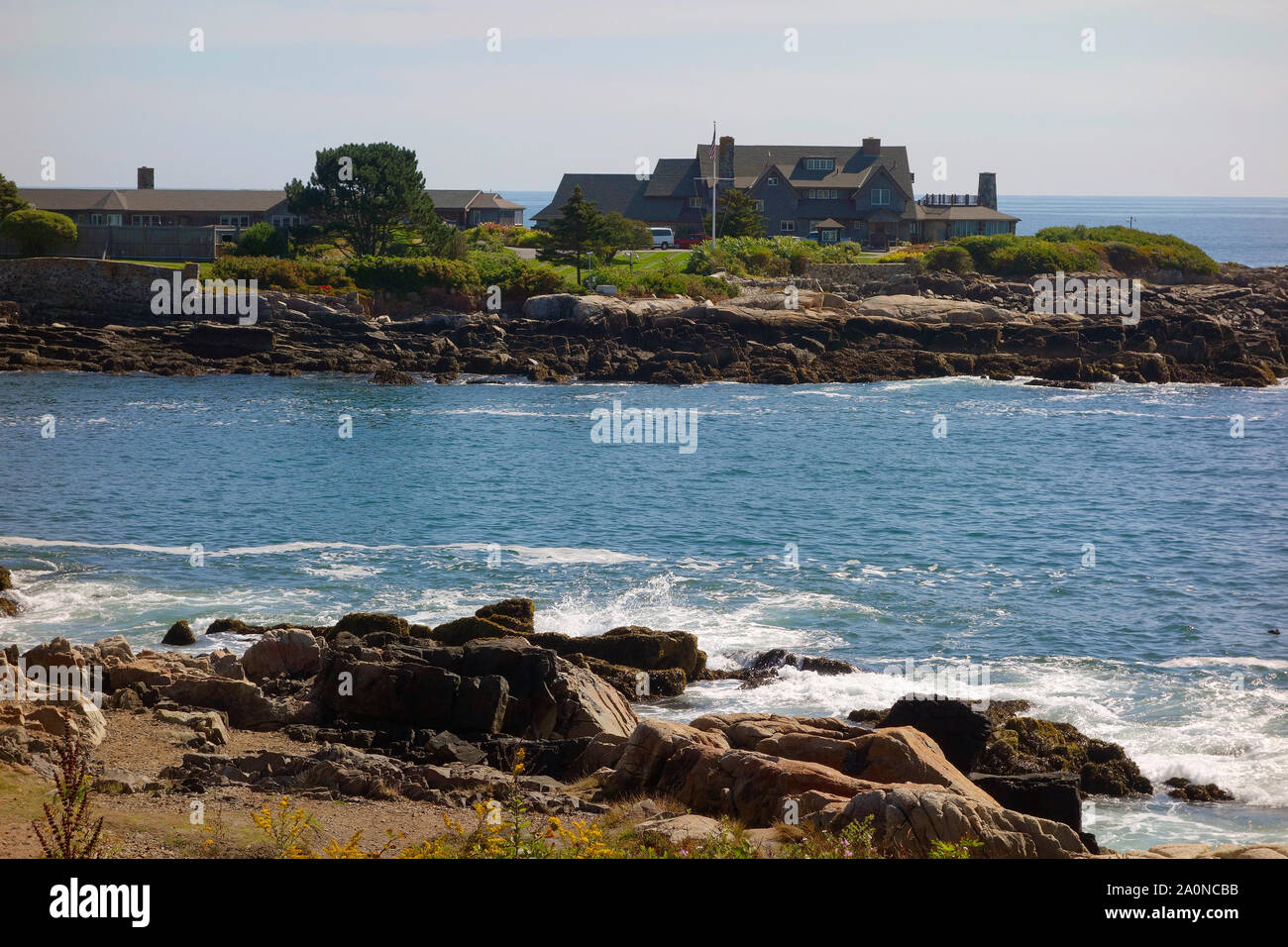 The Bush summer home at Kennebunkport, Maine, USA Stock Photo Alamy