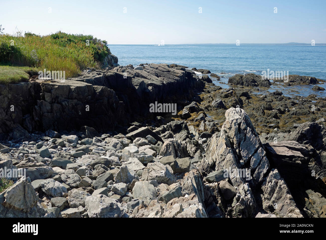 Coastal near Kennebunkport, Maine, USA Stock Photo