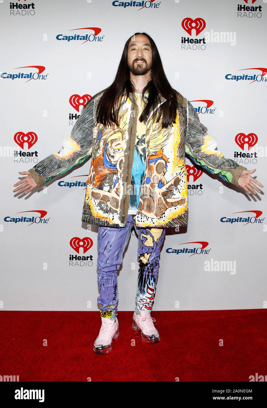 Musician Steve Aoki Arrives For The Iheartradio Music Festival At The T Mobile Arena In Las Vegas Nevada On Friday September 20 2019 Photo By James Atoa Upi Stock Photo Alamy