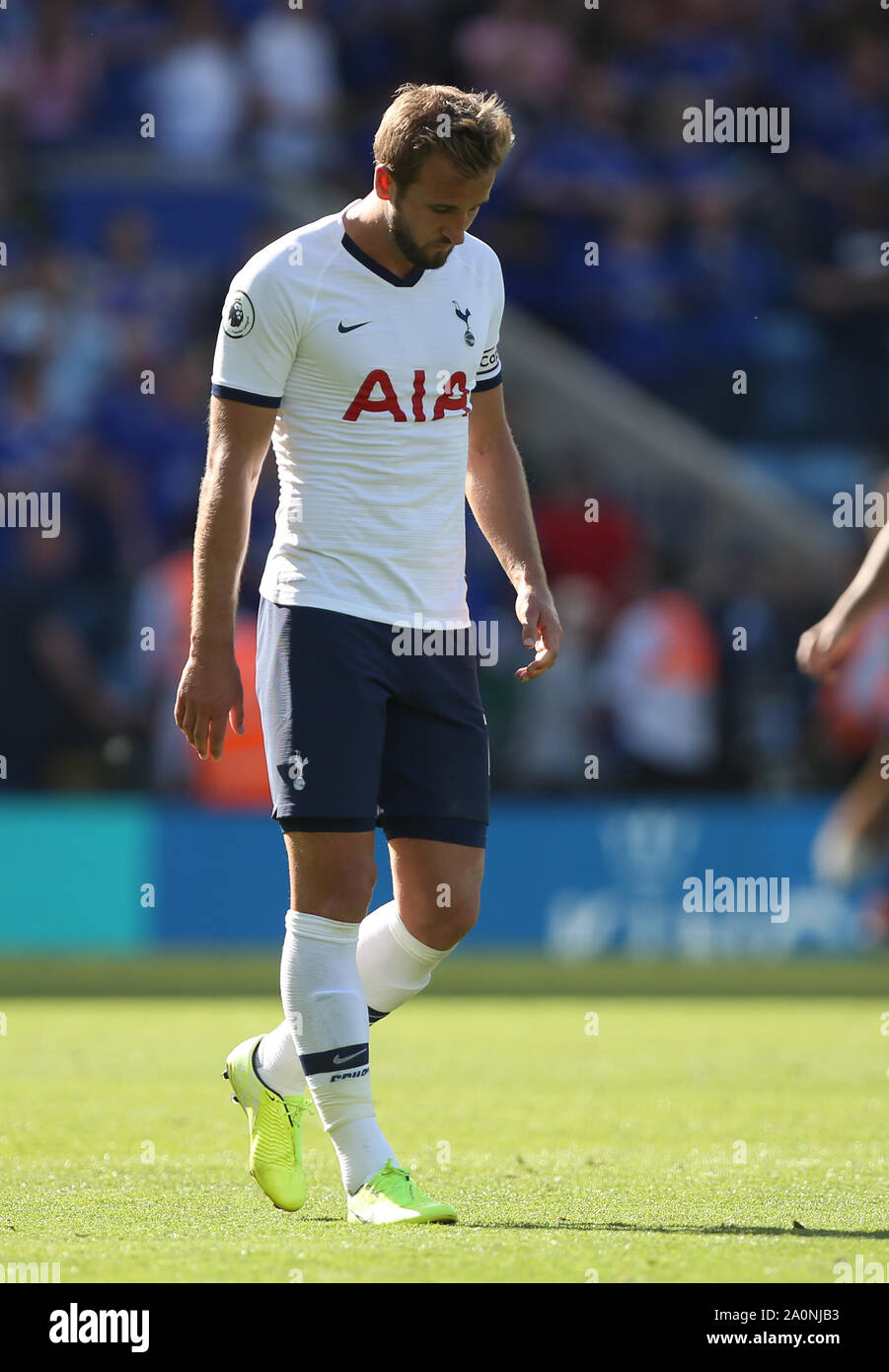 DEJECTED HARRY KANE, LEICESTER CITY V TOTTENHAM HOTSPUR, 2019 Stock Photo