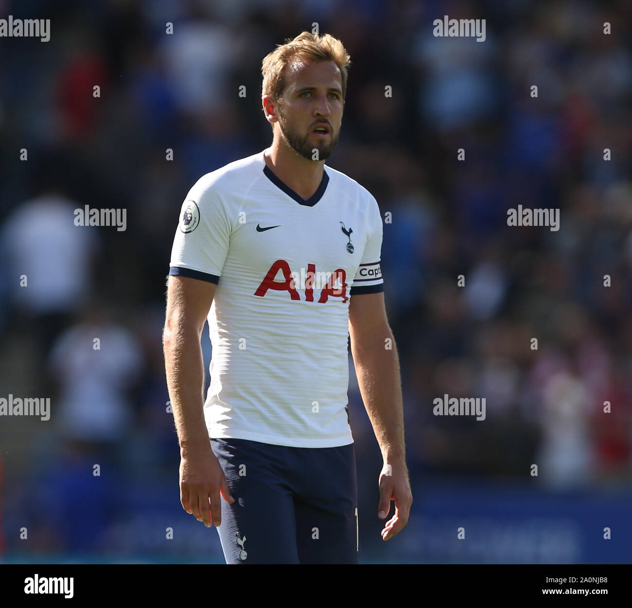 DEJECTED HARRY KANE, LEICESTER CITY V TOTTENHAM HOTSPUR, 2019 Stock Photo