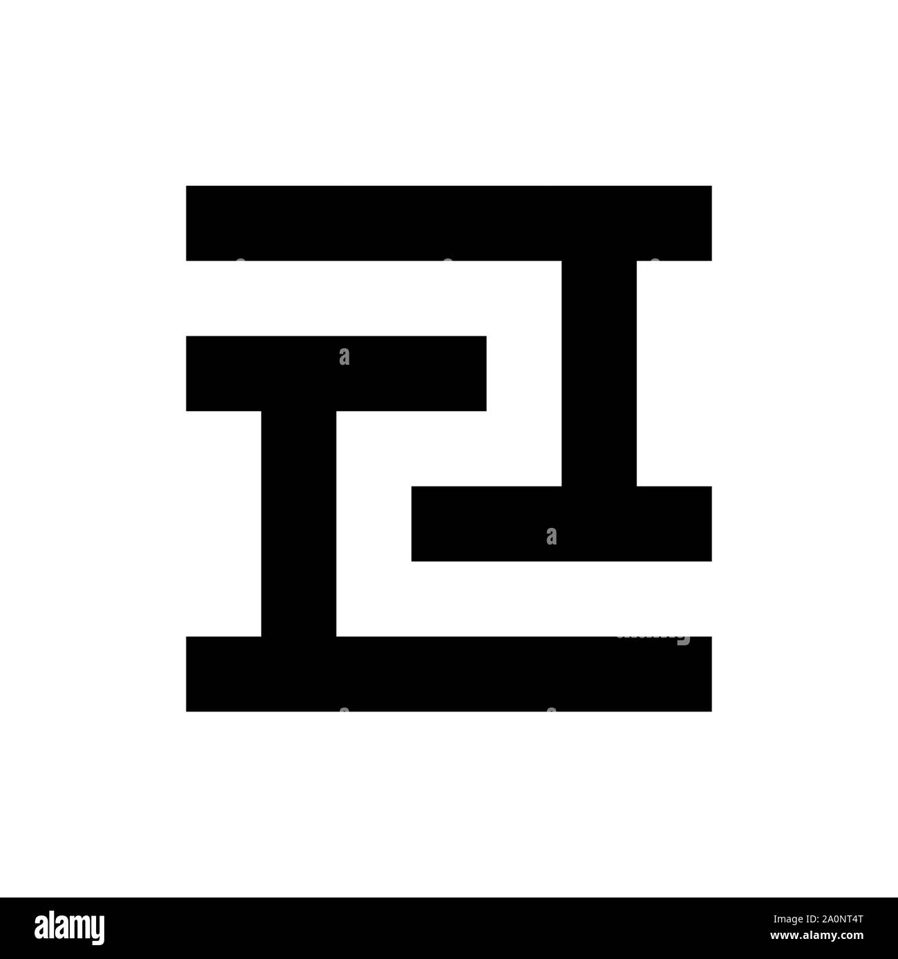 Greek key vector symbol. Vector and illustration Stock Vector Image