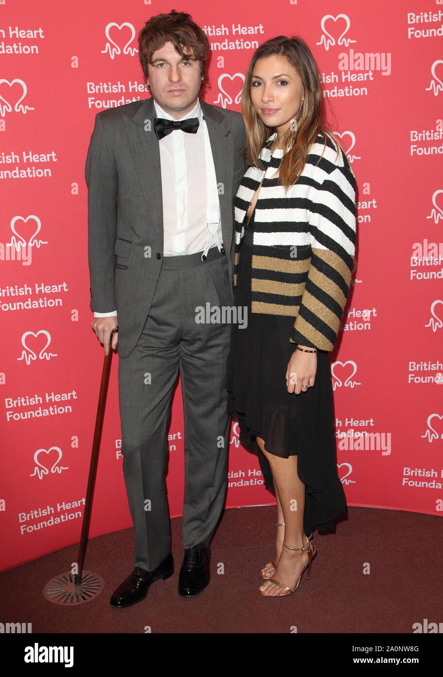 London, UK. 20th Sep, 2019. Luke Pritchard and Ellie Rose attend the British Heart Foundation's Heart Hero Awards at the Underglobe, Bankside in London. Credit: SOPA Images Limited/Alamy Live News Stock Photo