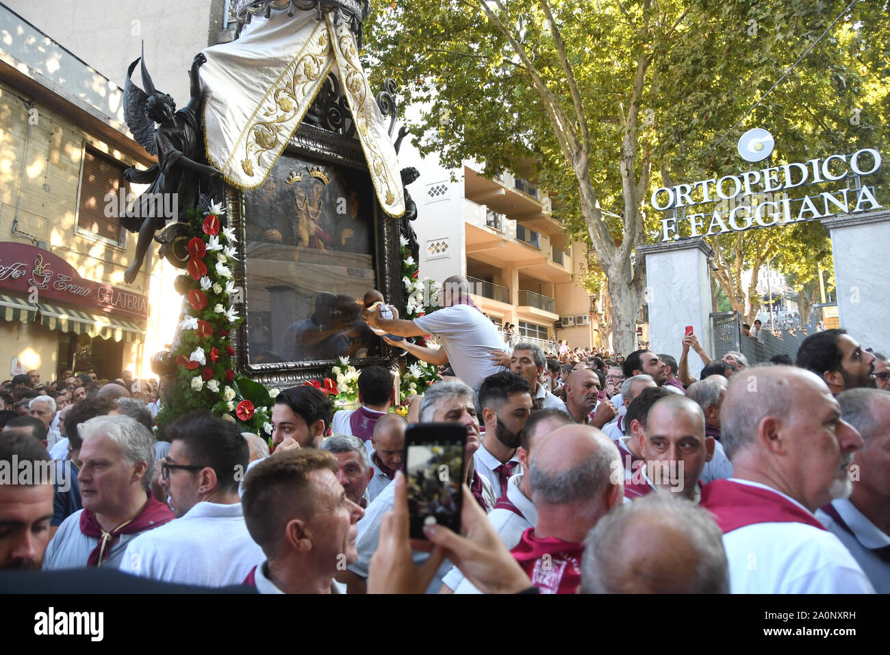 Reggio Calabria 14 sep 2019 - Festa Madonna della Consolazione, la Vara Credit: Giuseppe Andidero Stock Photo