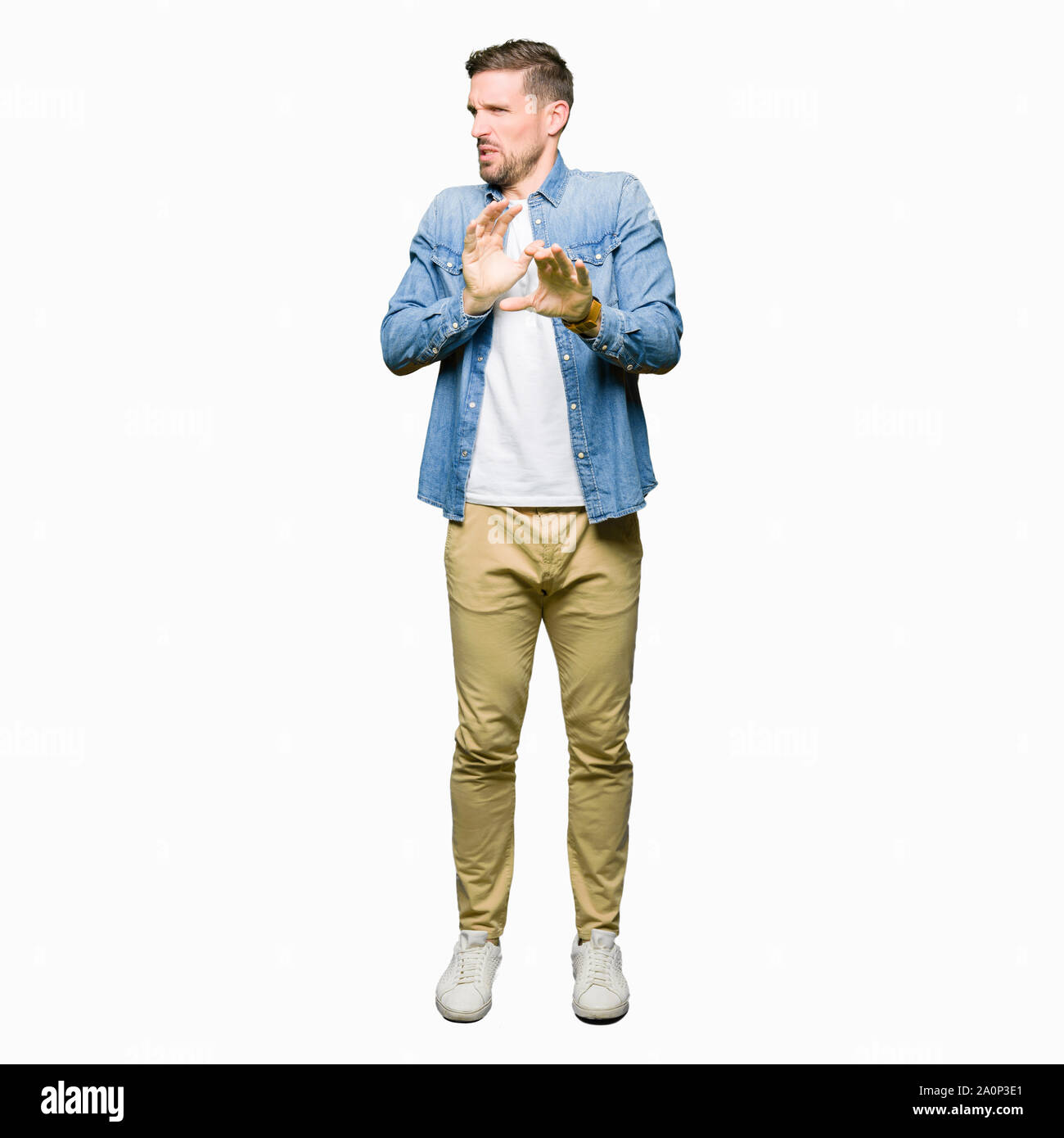 Over reaction face Cut Out Stock Images & Pictures - Alamy