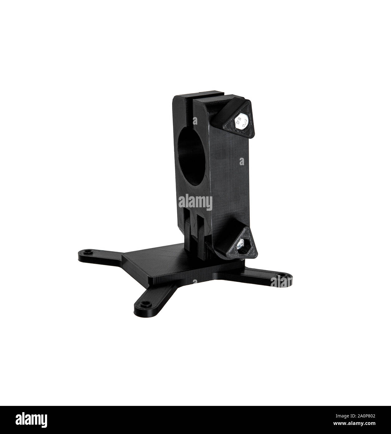 Monitor mount isolate on a white 