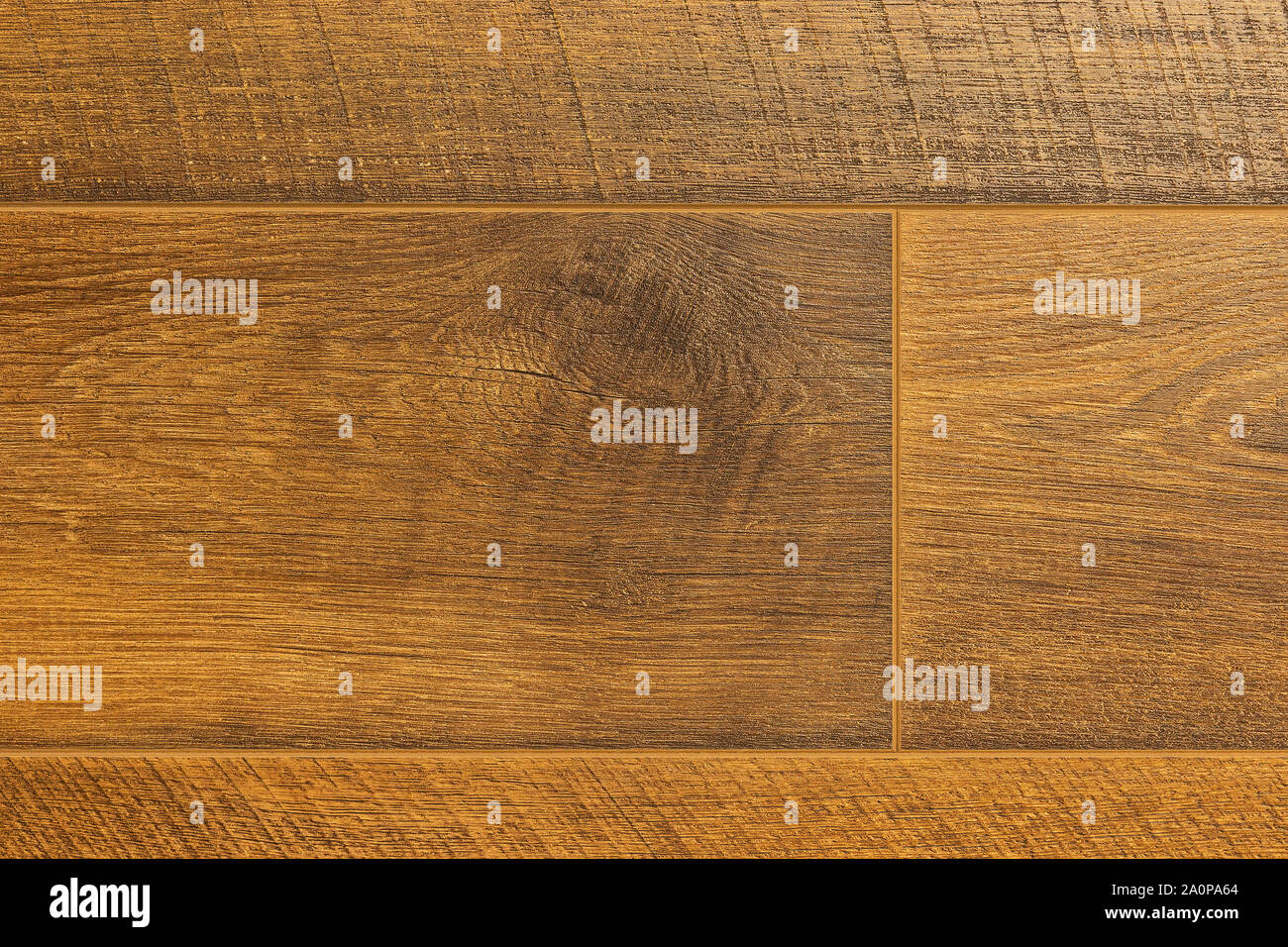 Close-up of light brown laminate floor covering Stock Photo