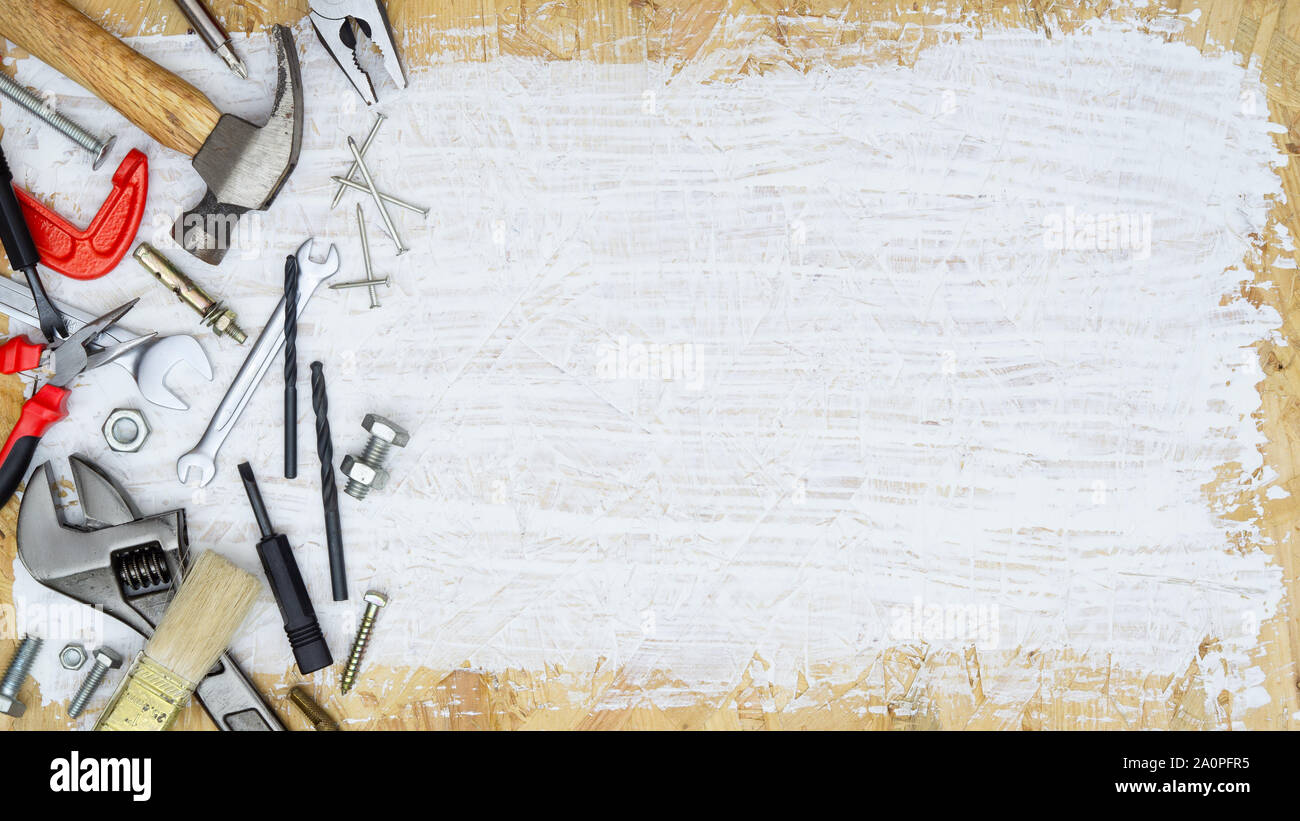 Construction Tools Diy Background Concept Tools Shop Service