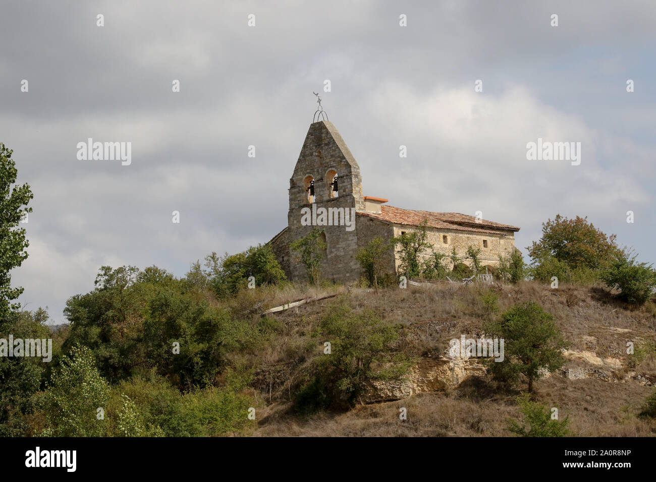 Santa Coloma Church, Extrmiana, Spain Stock Photo