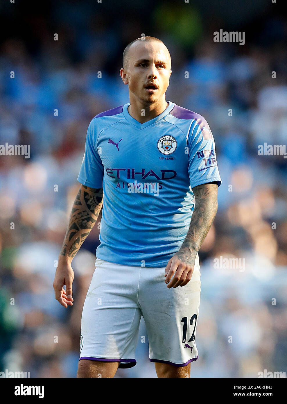 Manchester City S Jose Angelino During The Premier League Match At The Etihad Stadium Manchester Stock Photo Alamy