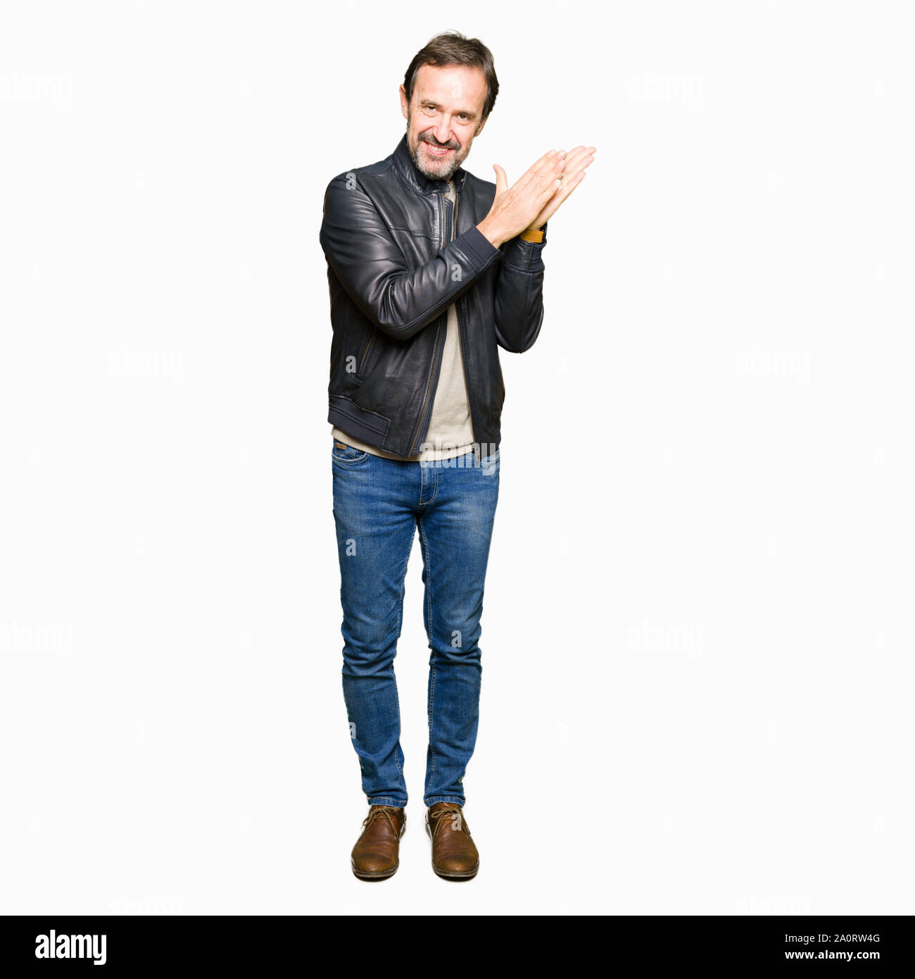 Joyful black man clapping hands hi-res stock photography and images - Alamy