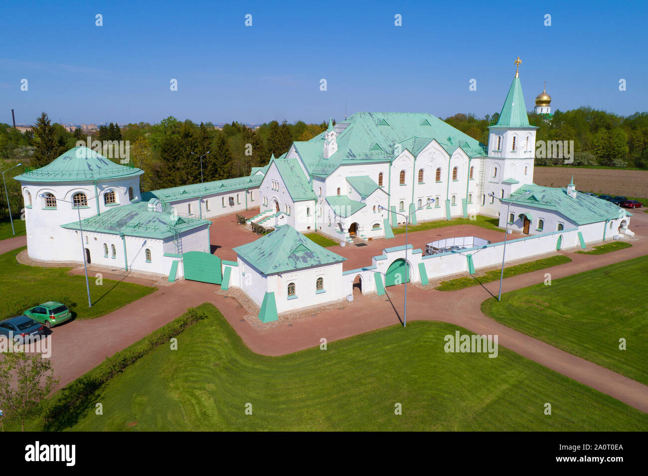 SAINT-PETERSBURG, RUSSIA - MAY 14, 2018: The building of the Sovereign Military Chamber (Museum of the First World War) close-up on a sunny May day (s Stock Photo