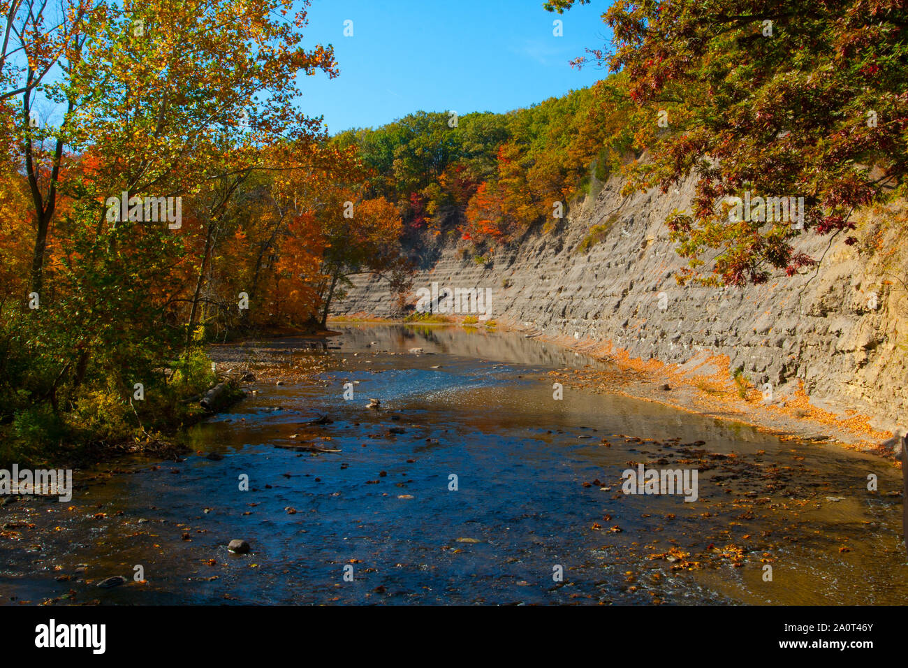 Stream Rocky River Reservation In Autumn Cleveland Ohio Stock Photo Alamy