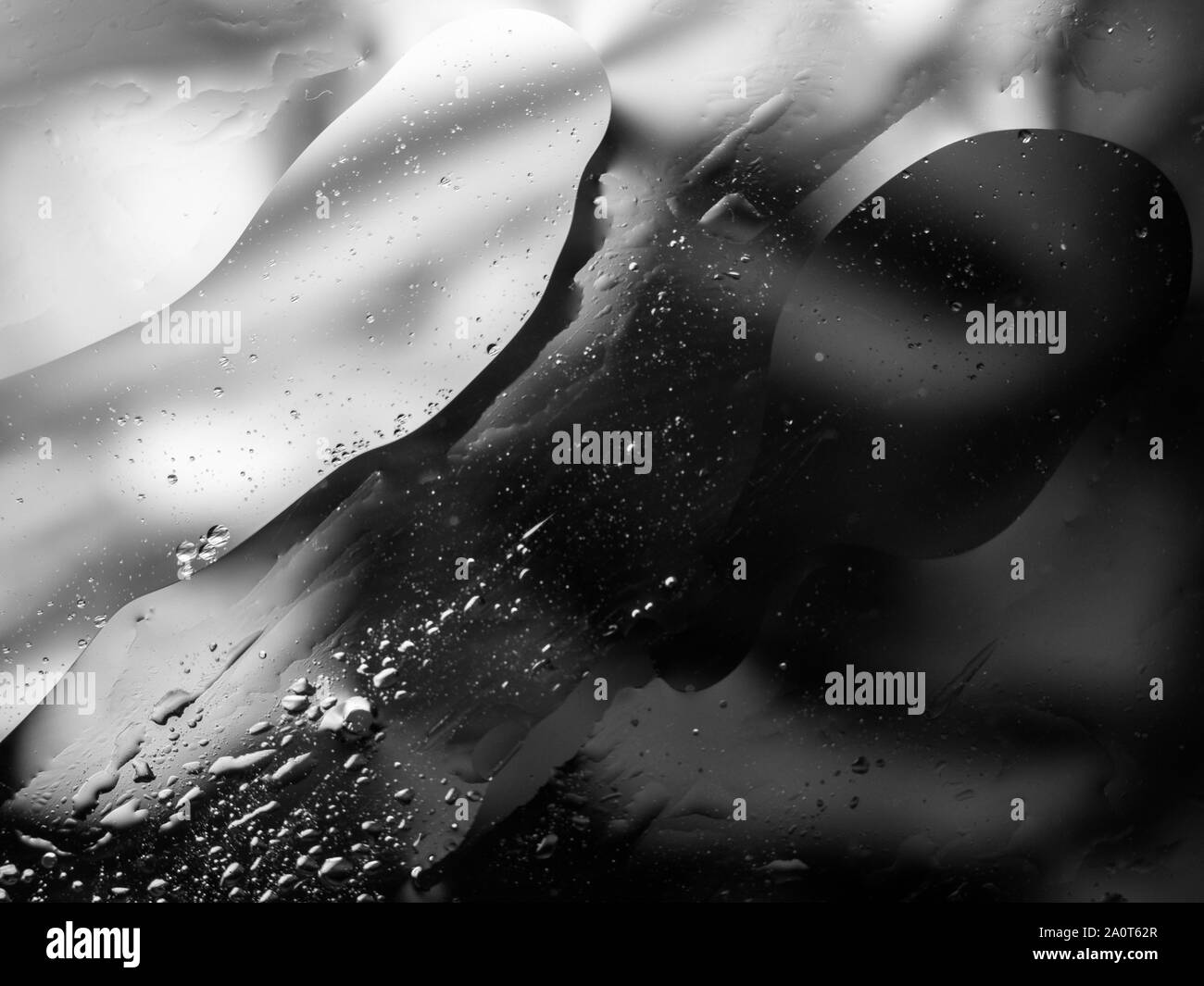 Black and white surreal abstract liquid background Stock Photo - Alamy