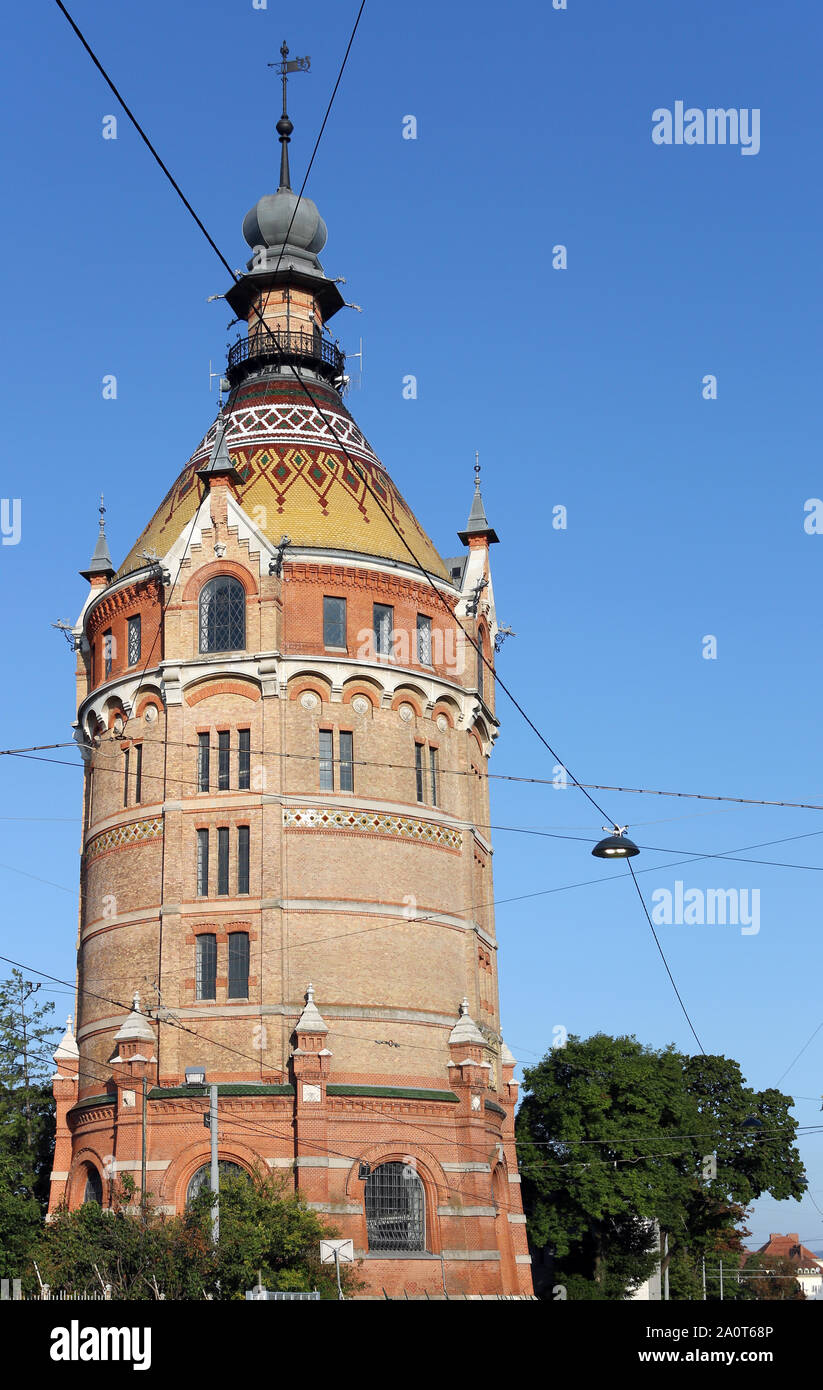 Water tower Wasserturm in Vienna Austria Stock Photo