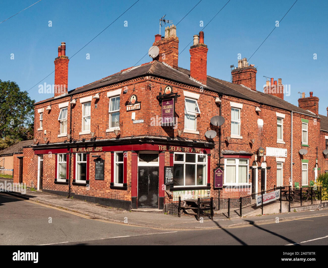 The Delamere Arms, a free house pub in Crewe Cheshire UK Stock Photo