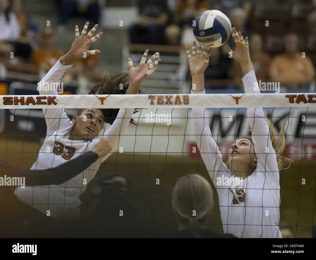 Austin, Texas, USA. 20th Sep, 2019. Texas Longhorns outside hitter ...