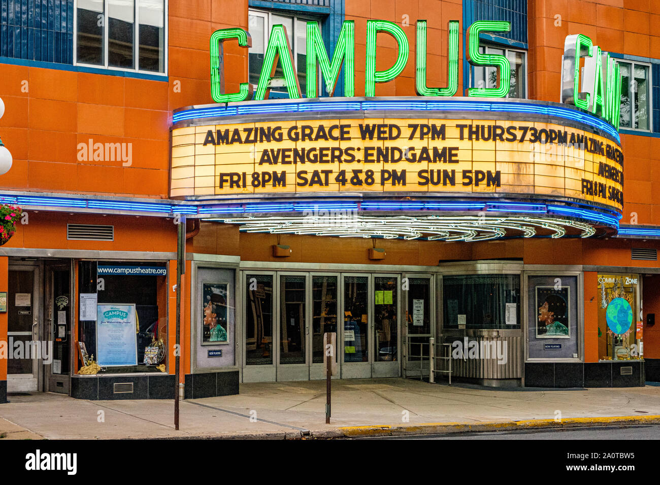Campus Theatre, 413 Market Street, Lewisburg, Pennsylvania Stock Photo