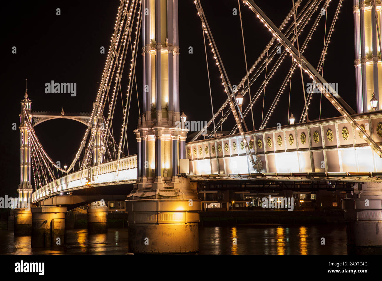 Albert Bridge, London, England Stock Photo Alamy