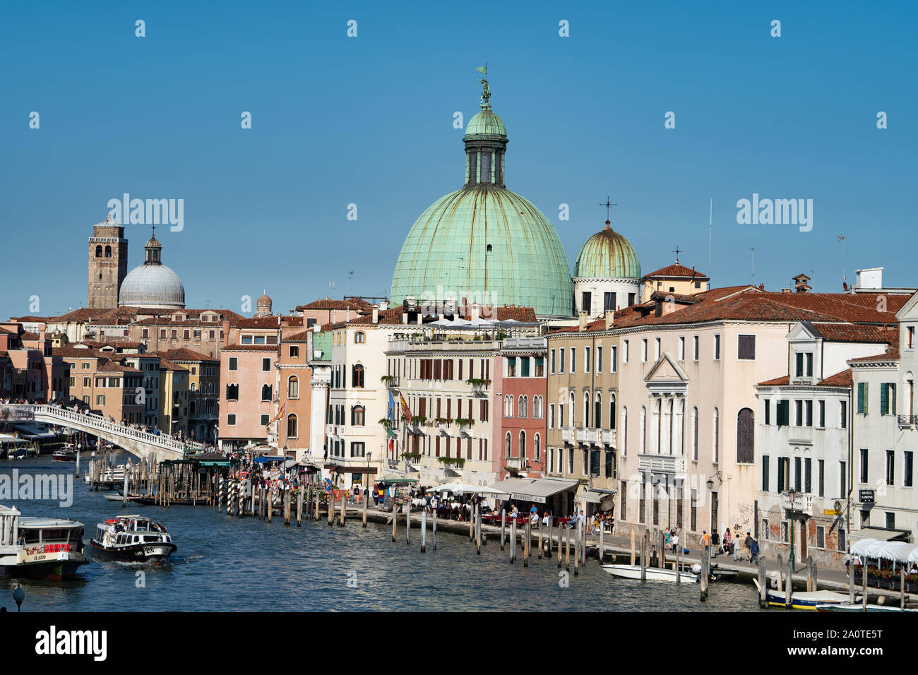 Dome of Chiesa San Simeon Piccolo, Venice, Italy Stock Photo