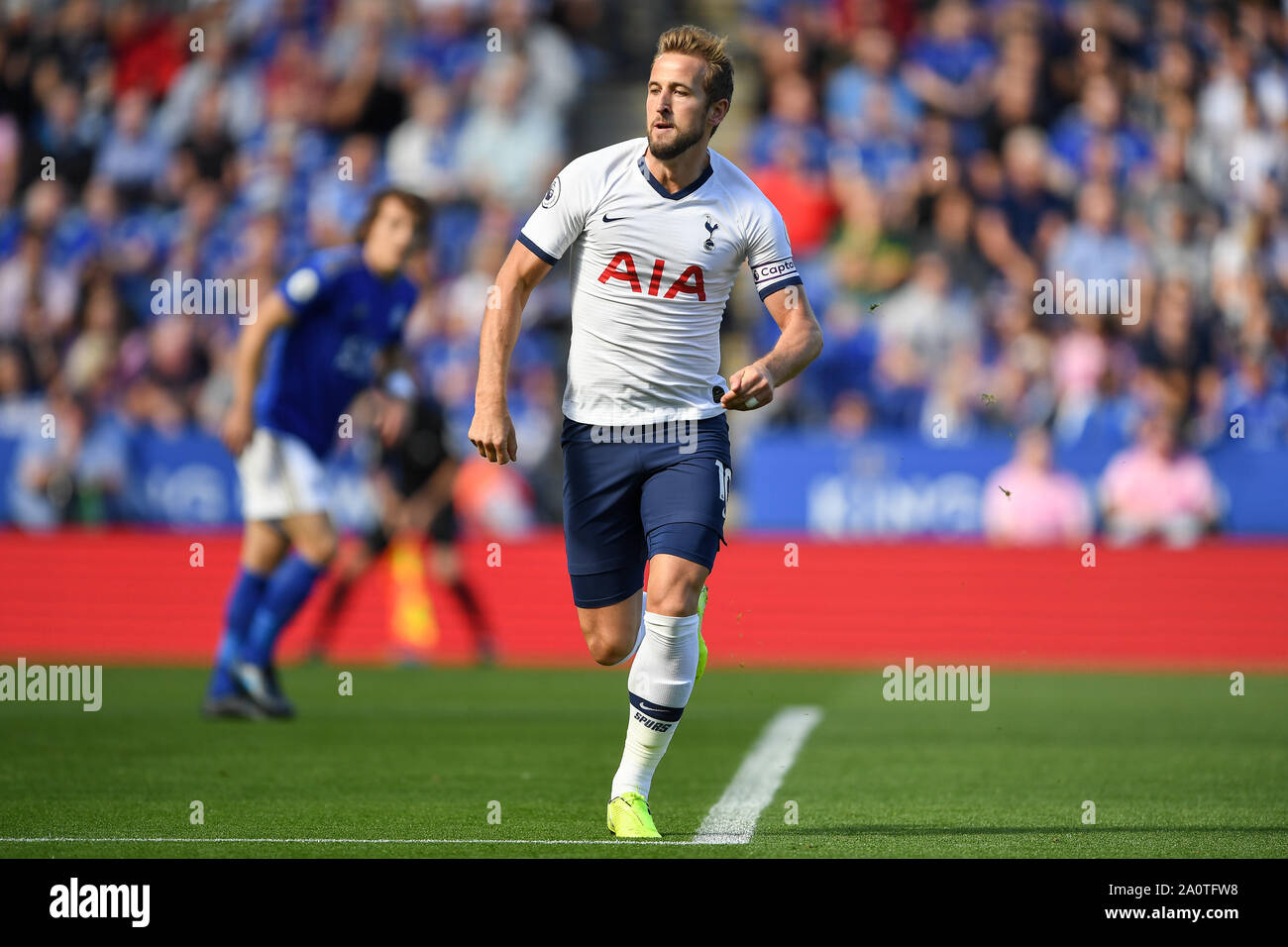 21st September 2019, King Power Stadium, Leicester, England ; Premier League Football, Leicester City vs Tottenham Hotspur : Harry Kane (10) of Tottenham Hotspur   Credit: Jon Hobley/News Images  English Football League images are subject to DataCo Licence Stock Photo