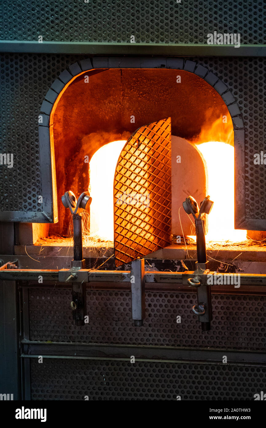 Traditional glass making by hand at Vetri Artistici, Murano, Italy