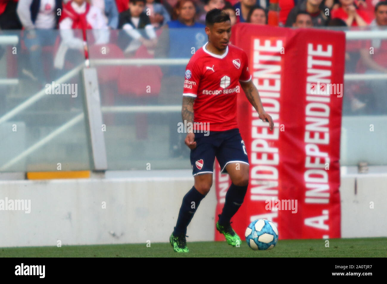 BUENOS AIRES, 14.09.2019: Domingo Blanco during the match between Independiente and Lanús at Libertadores de América Stadium in Buenos Aires, Argentin Stock Photo