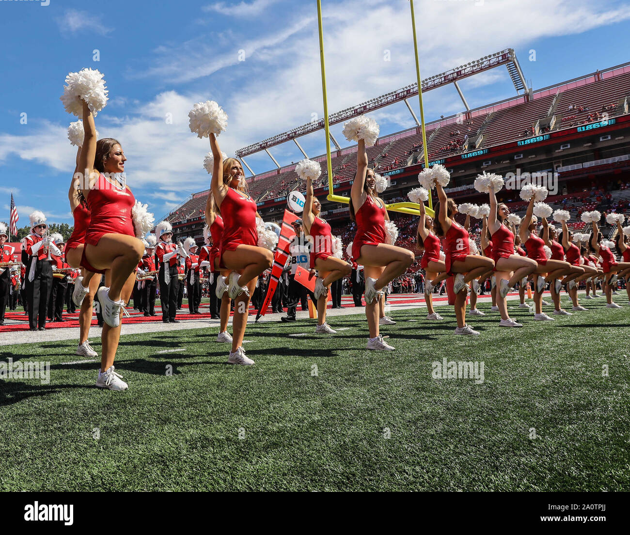 Rutgers scarlet knights cheerleaders hires stock photography and