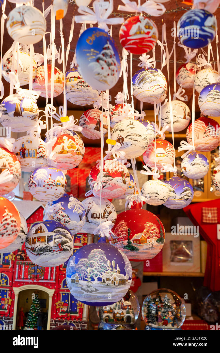 Christmas market kiosk details Stock Photo Alamy