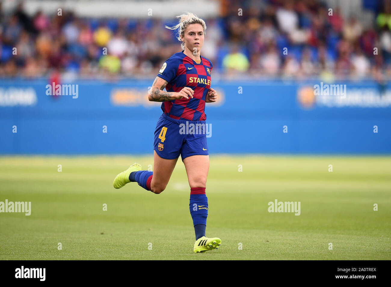 Mapi Leon of FC Barcelona during the match FC Barcelona v Atletico de  Madrid of Liga Iberdrola, 2019/2020 season, date 3. Johan Cruyff Stadium.  Barcelona, Spain, 21 Sep 2019 Stock Photo - Alamy