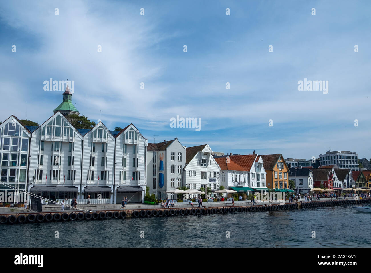 Tourist Port Of Stavanger On The Norwegian Fjord Lysefjord Stock Photo tourist-port-of-stavanger-on-the-norwegian-fjord-lysefjord-stock-photo