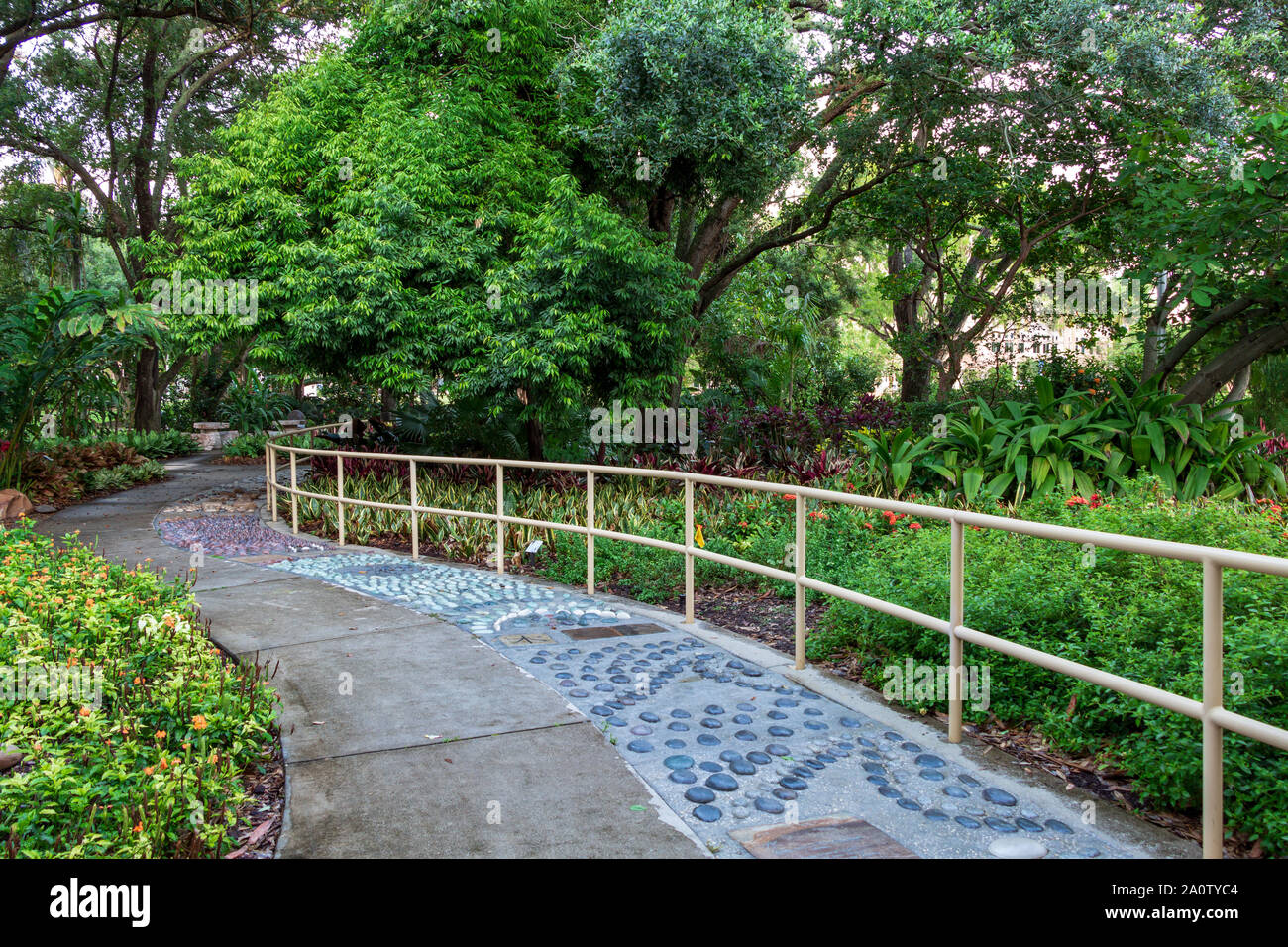 Reflexology pathway at The Healing & Medicinal Garden at Nova