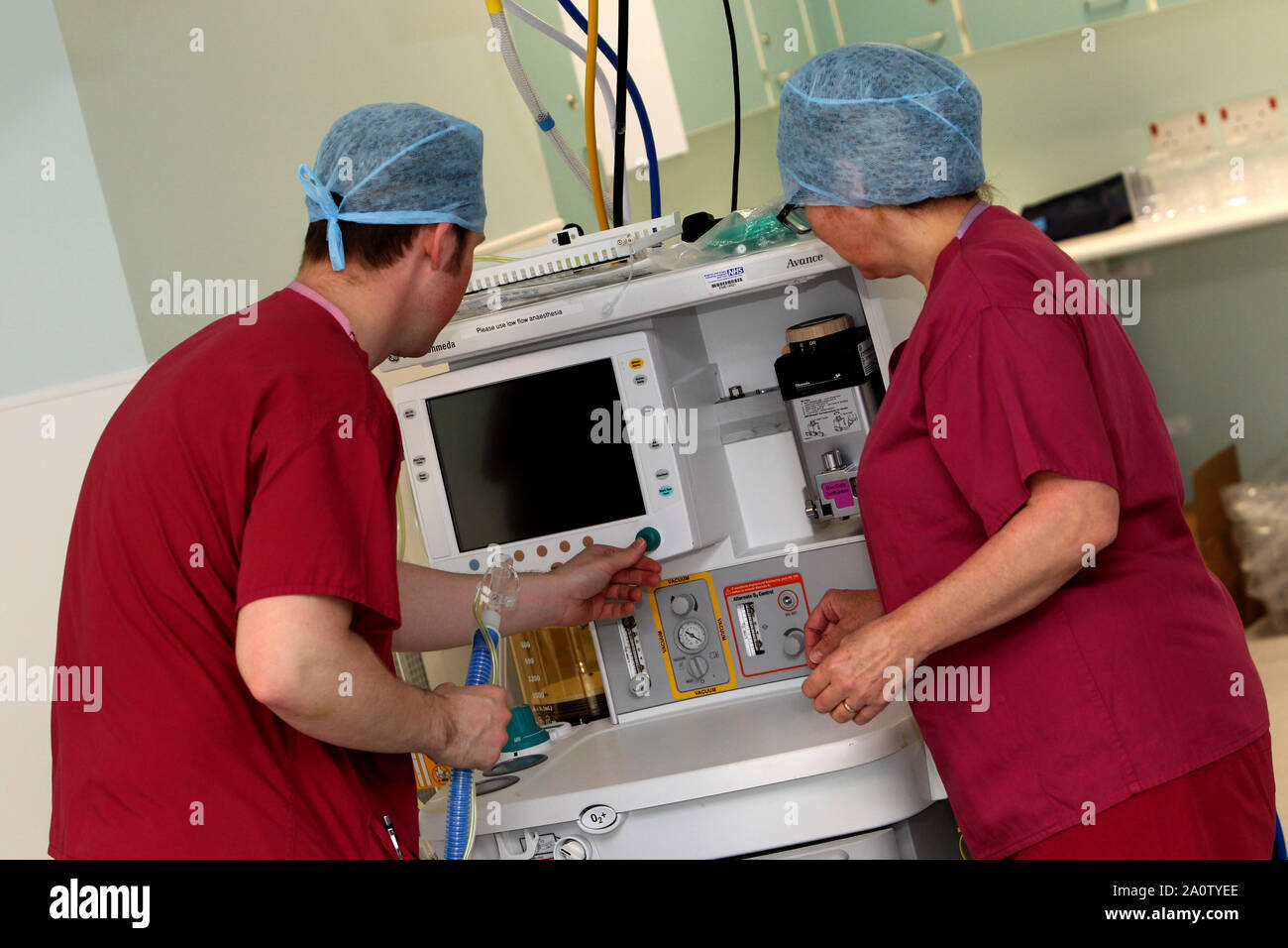 General views of Hospital staff going about their work at the Royal