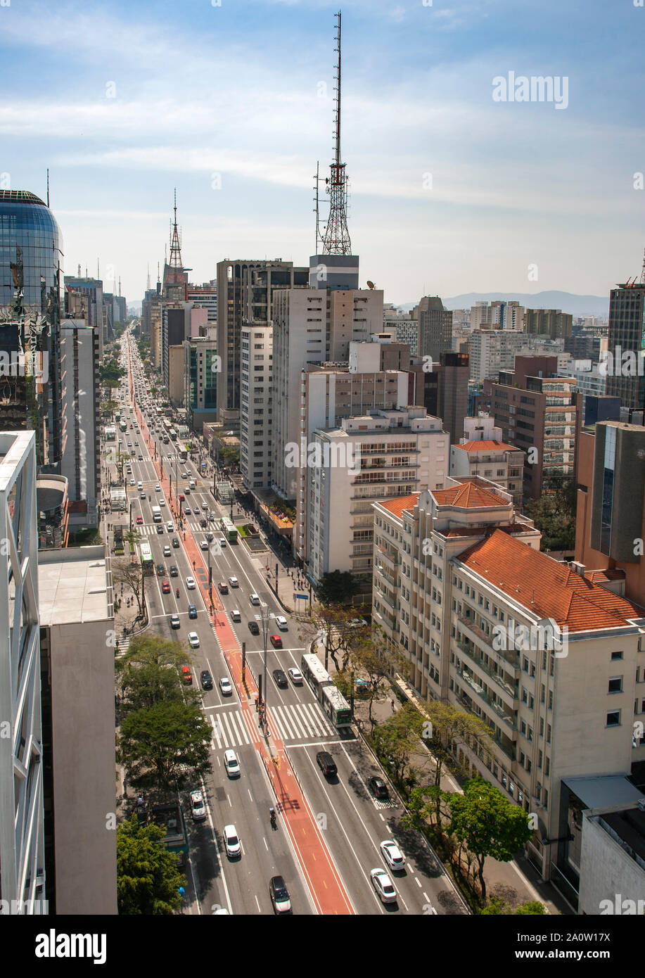 Paulista Avenue in São Paulo, Brazil Stock Photo - Alamy