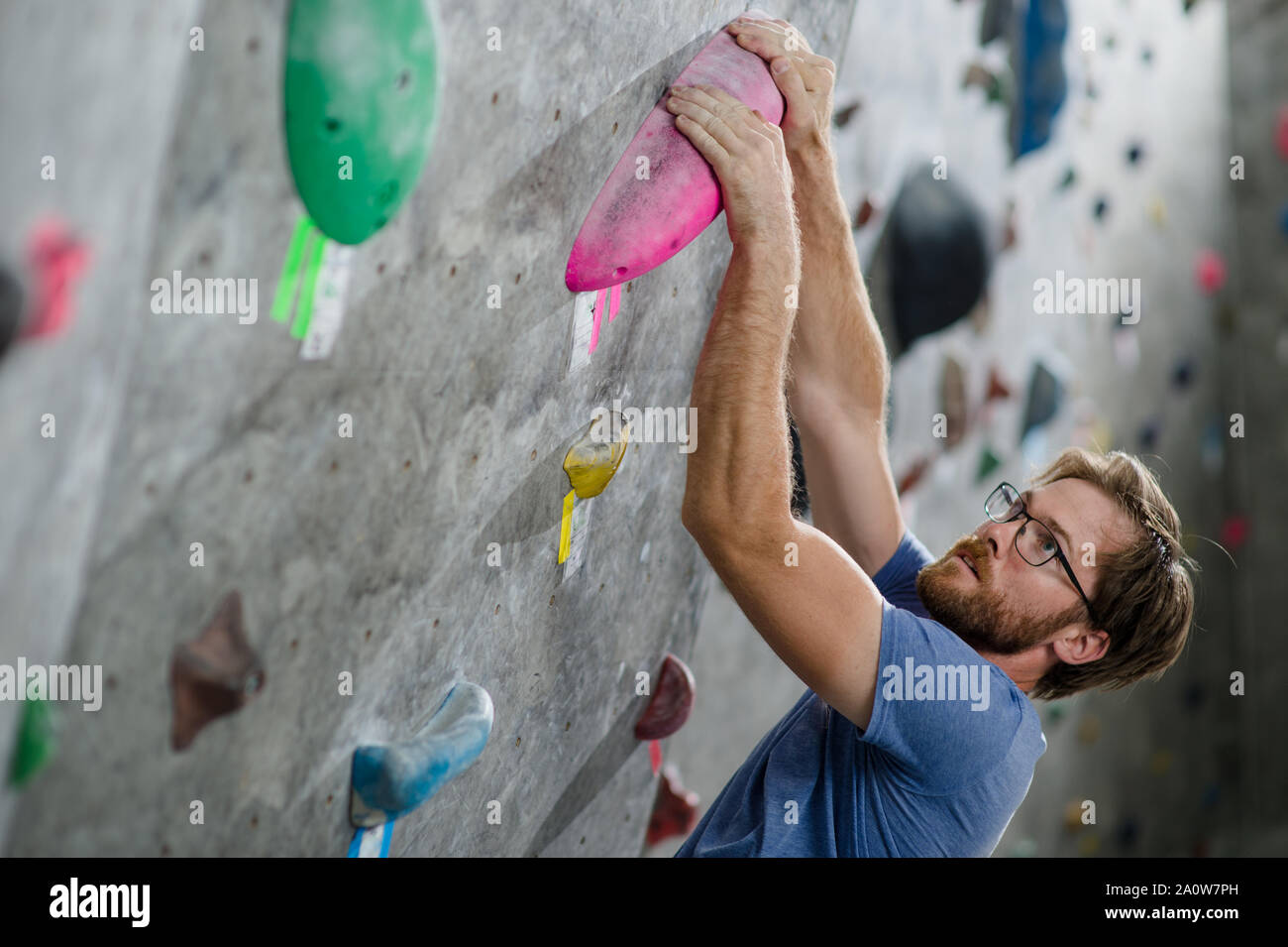 strong healthy active handsome man with beard wearing fashionable