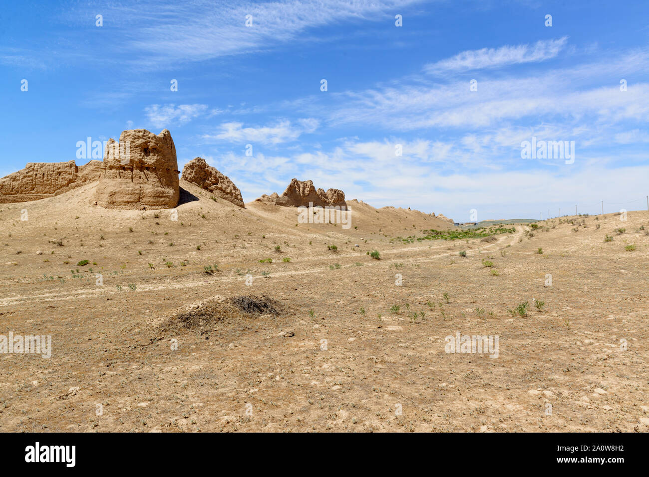 The ancient ruins of Sauran, Southern Kazakhstan Stock Photo - Alamy