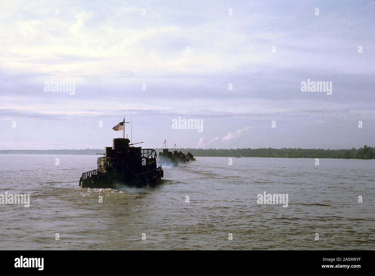 USA Vietnam-Krieg / Vietnam War - ATC Armored Troop Carrier / Tango-Boat Stock Photo