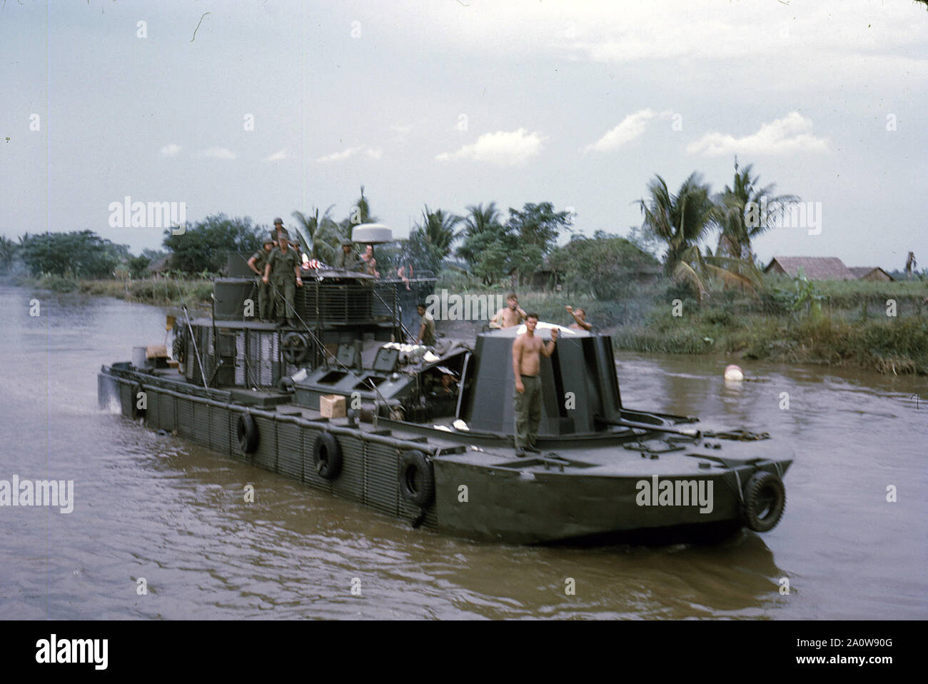 USA Vietnam-Krieg / Vietnam War - CCB Command and Control Boat Stock Photo
