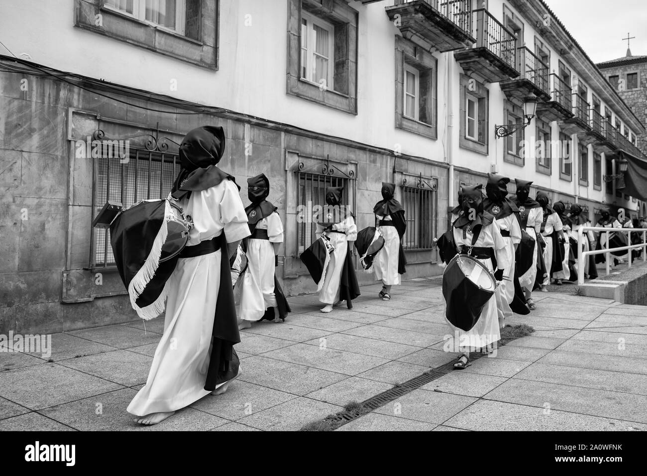 Procession. Holy week. Asturias. Stock Photo