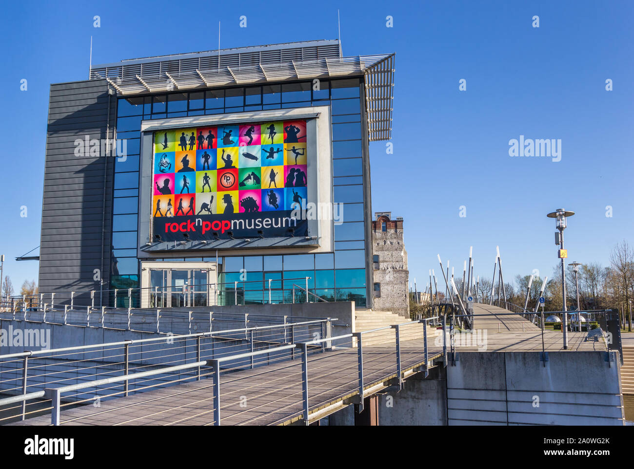 Colorful Rock and Pop museum in Gronau, Germany Stock Photo - Alamy