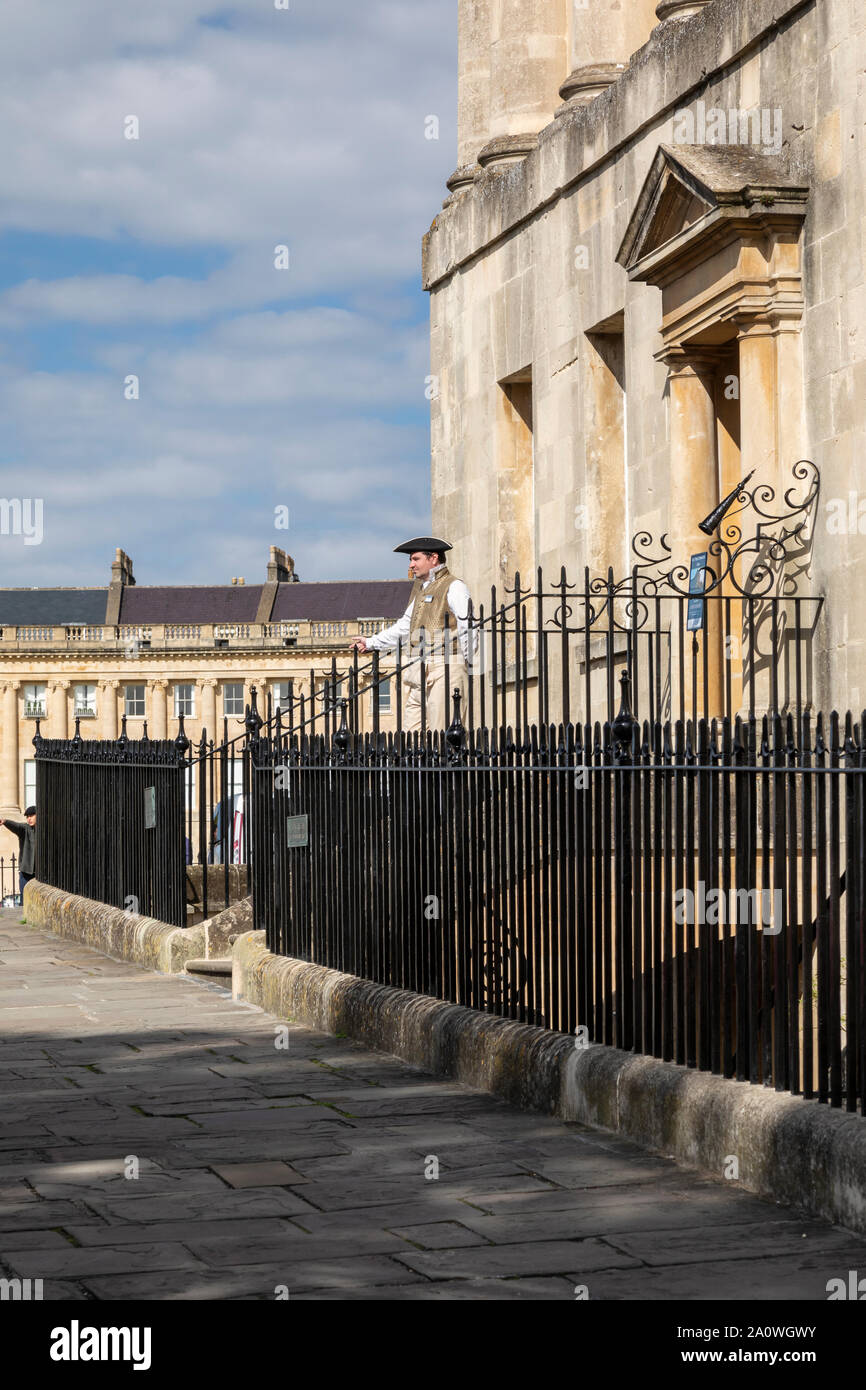 No.1 The Royal Crescent, City of Bath, Somerset, England, UK. A UNESCO World Heritage Site. Stock Photo