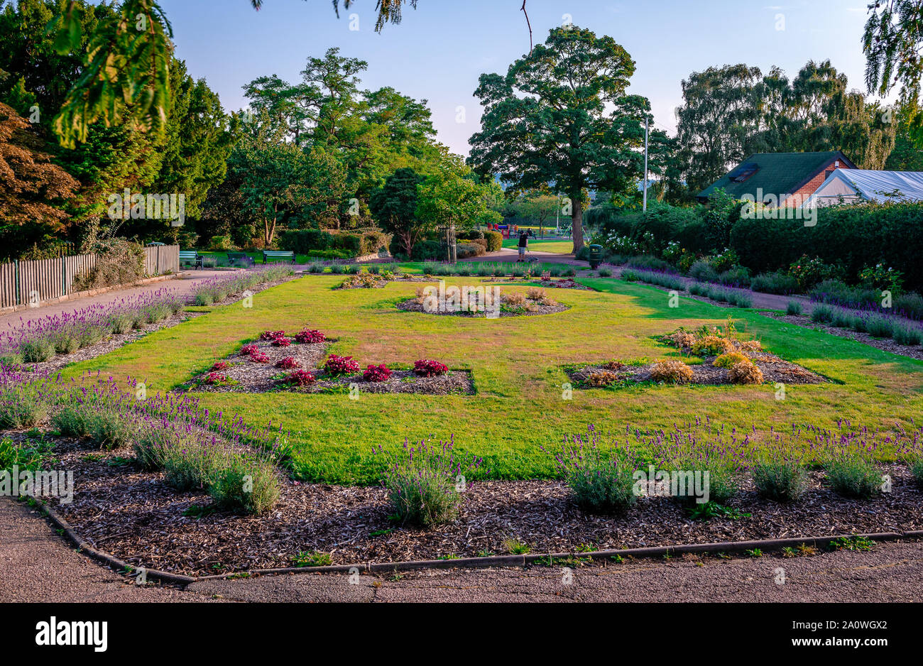 The Old Court House Recreation Ground, a public park in High Barnet in the London Borough of Barnet. Stock Photo