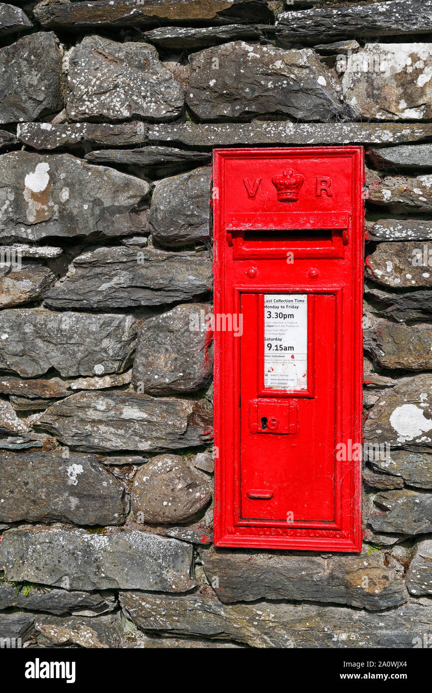 A Victorian Royal Mail Box at Lake Windermere, Lake District National