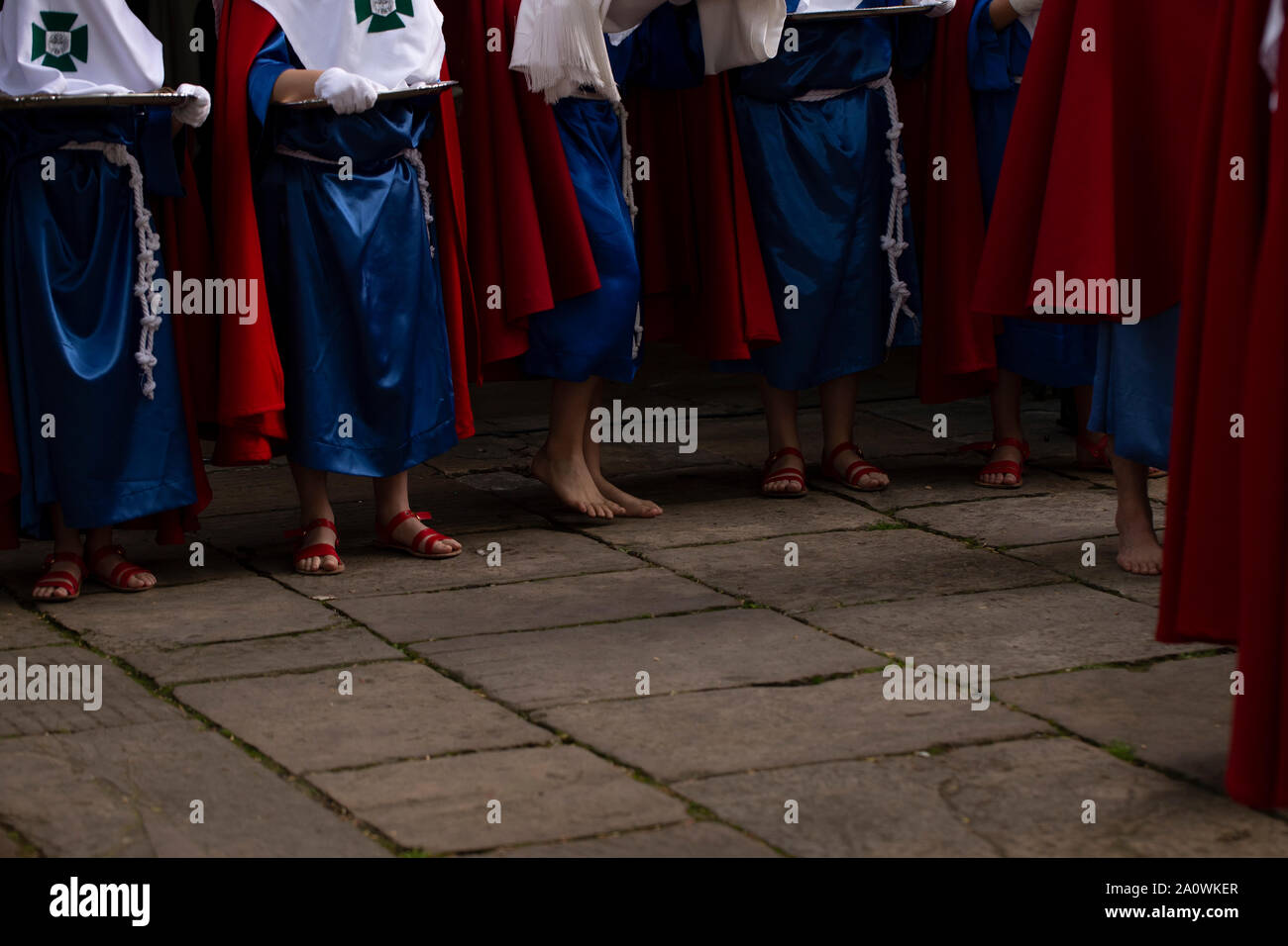 Penitents , Holy Week Stock Photo