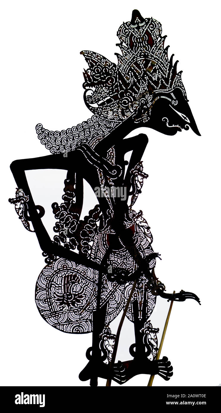 Javanese Shadow puppet, Wayang Kulit, Java, Indonesia Stock Photo - Alamy
