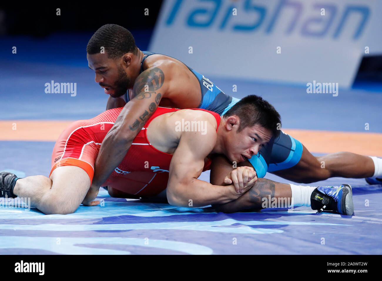 Nursultan, Kazakhstan. 21st Sep, 2019. (TopBottom) Jordan ernest