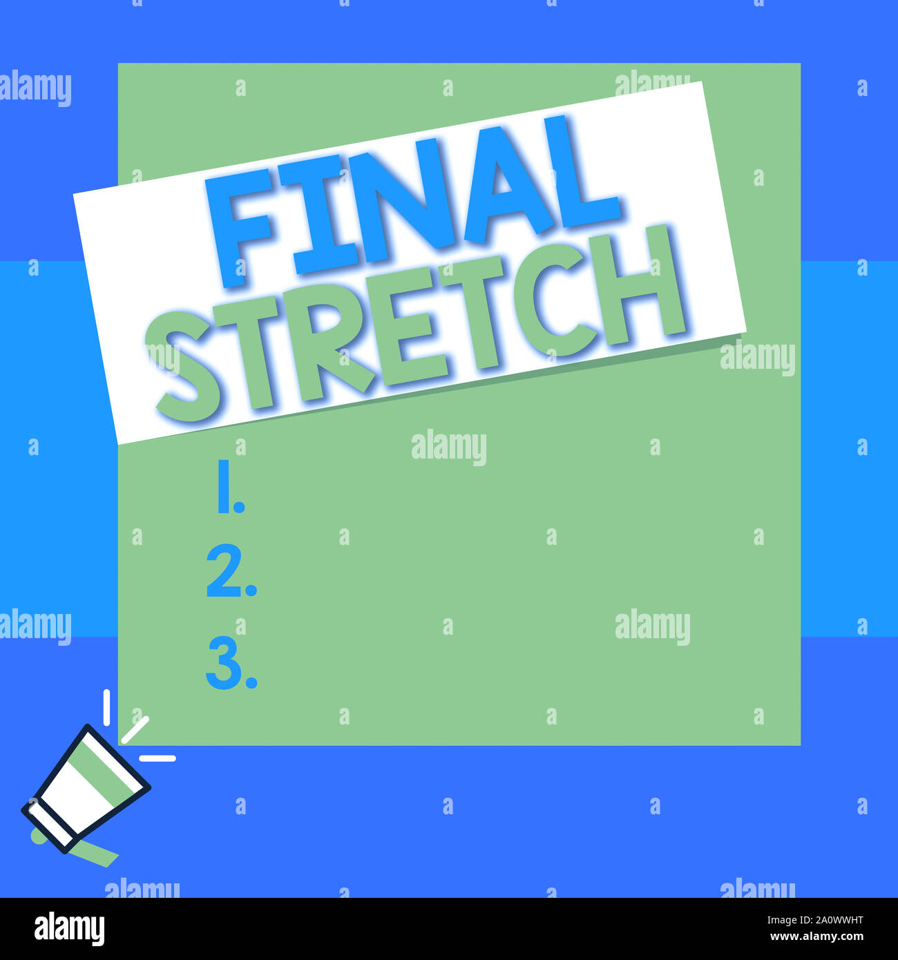 Conceptual hand writing showing Final Stretch. Concept meaning Last Leg ...